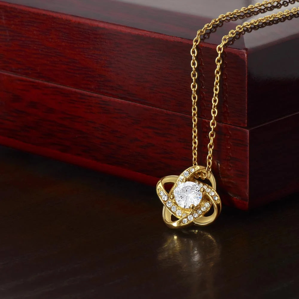 Cadeau De Maman à Sa Fille - Coffret Collier Noeud D’amour Je Suis Fière Toi Jewelry
