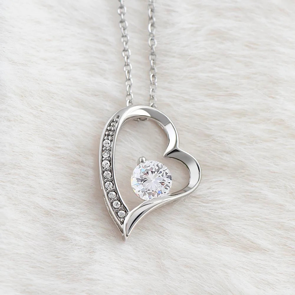 Cadeau De Papa Pour Sa Fille - Coffret Collier Coeur Eternel Tu Es Courageuse Jewelry