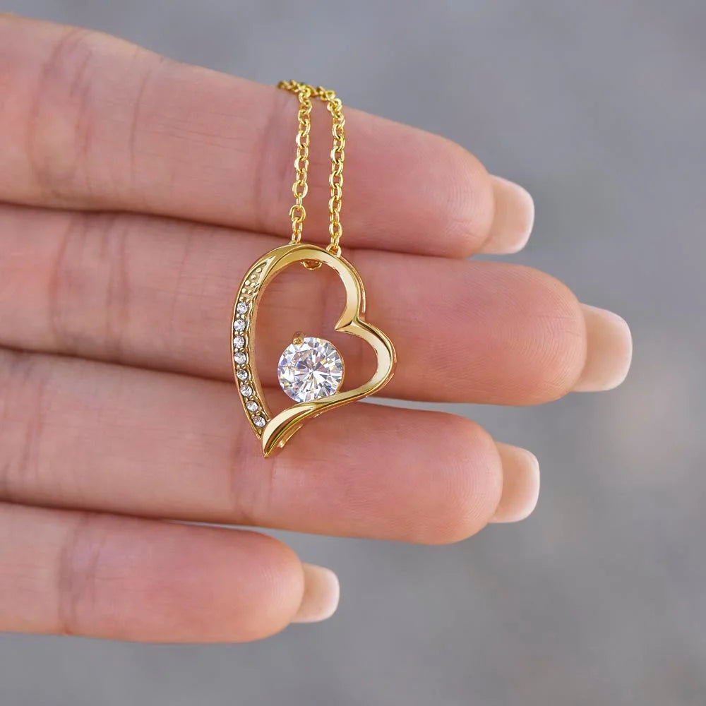 Cadeau De Papa Pour Sa Fille - Collier Coeur Précieux