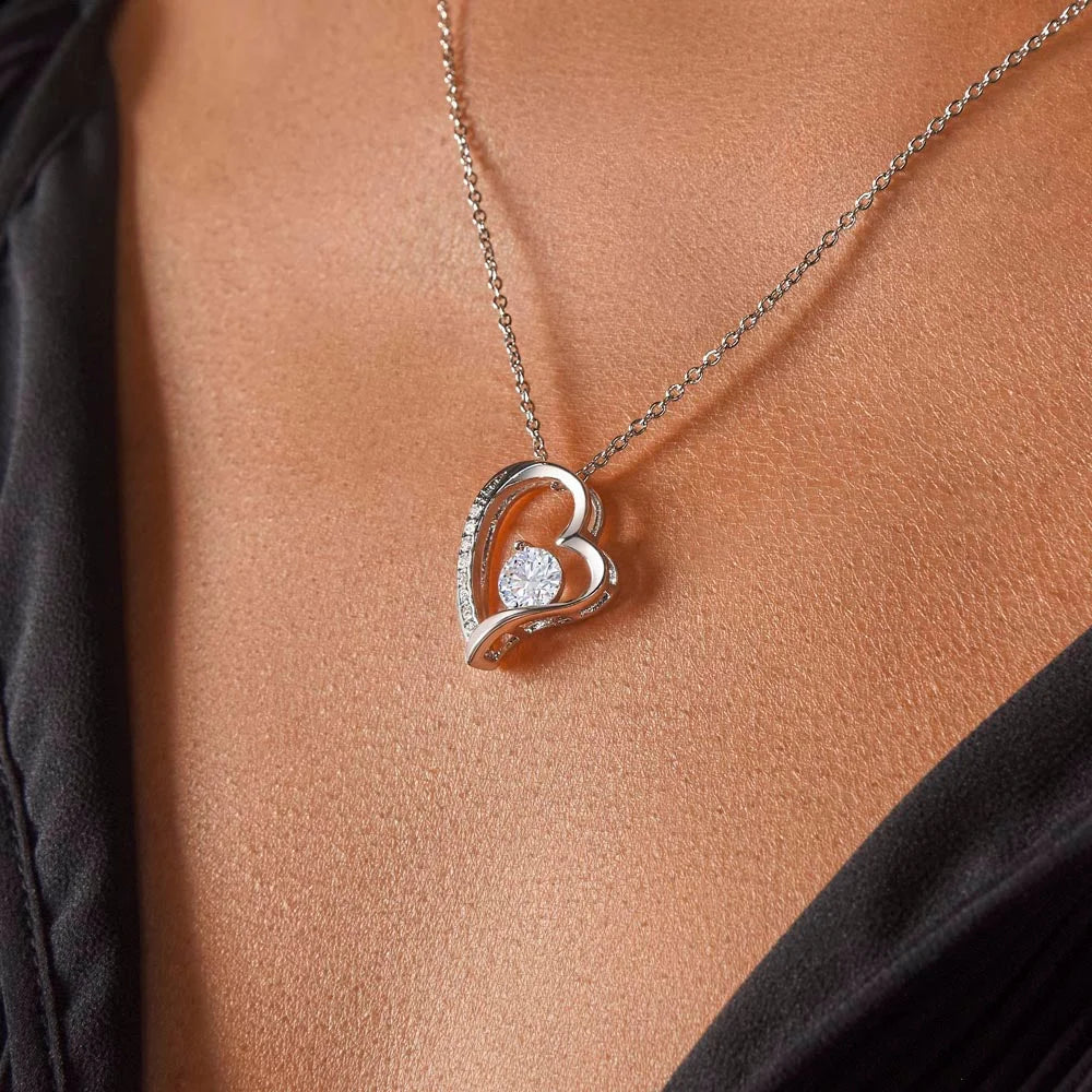 Cadeau De Papa Pour Sa Fille - Collier Coeur Précieux