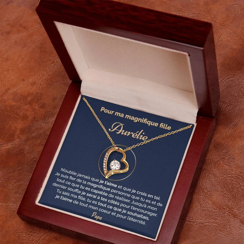 Cadeau Personnalisé De Papa Pour Sa Fille - Tu Es Magnifique Collier Coeur Précieux Jewelry