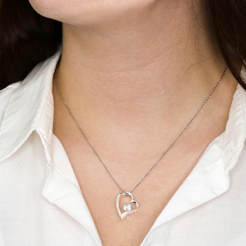 Cadeau Pour Sa Maman - Coffret Collier Coeur Infini Lettre à Ma Mère Jewelry