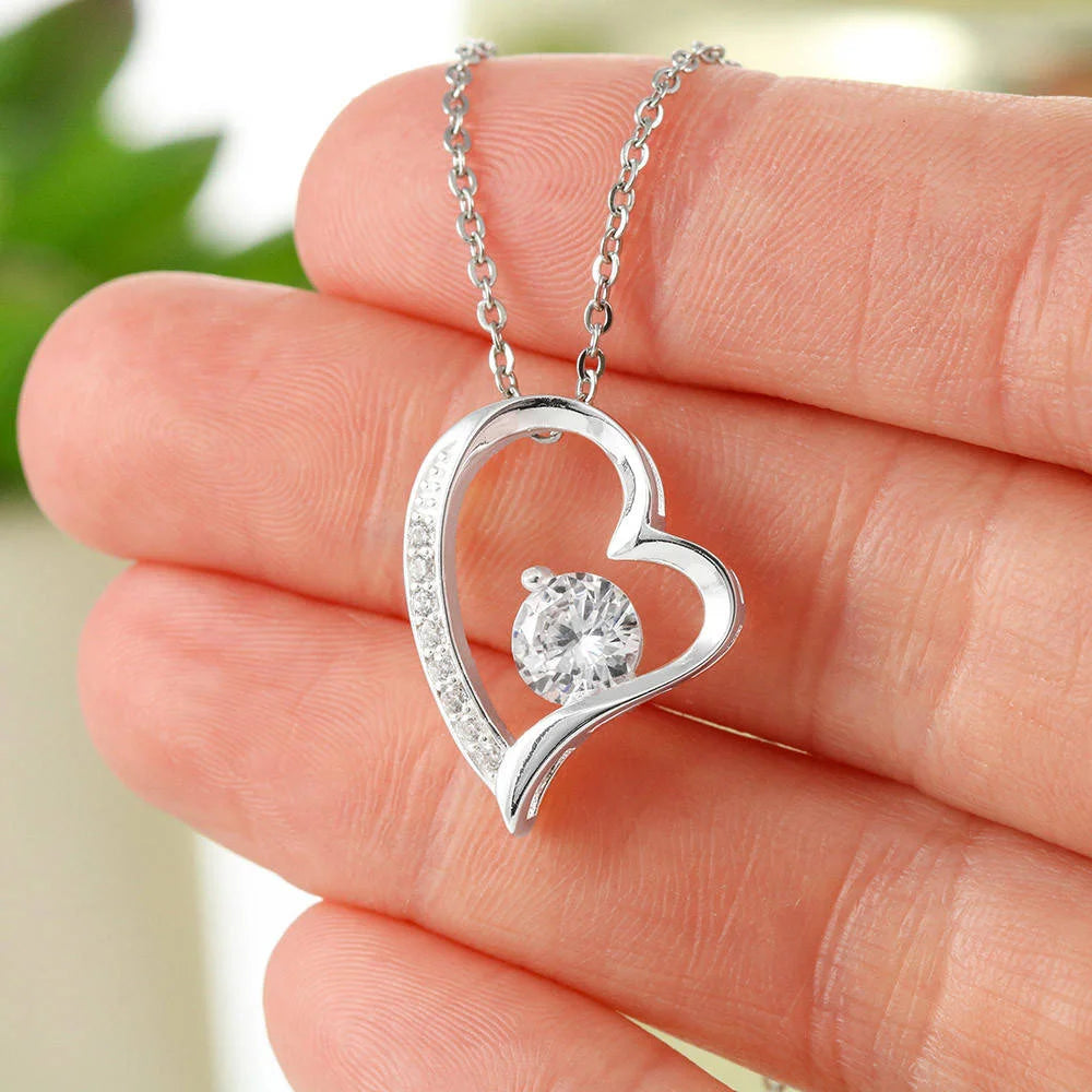 Cadeau Pour Sa Maman - Coffret Collier Coeur Infini Lettre à Ma Mère Jewelry