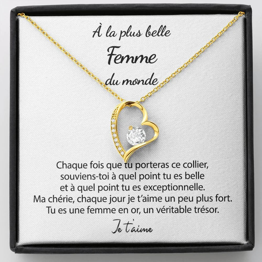 Coffret Collier Amour Eternel - a La Plus Belle Femme Du Monde Jewelry
