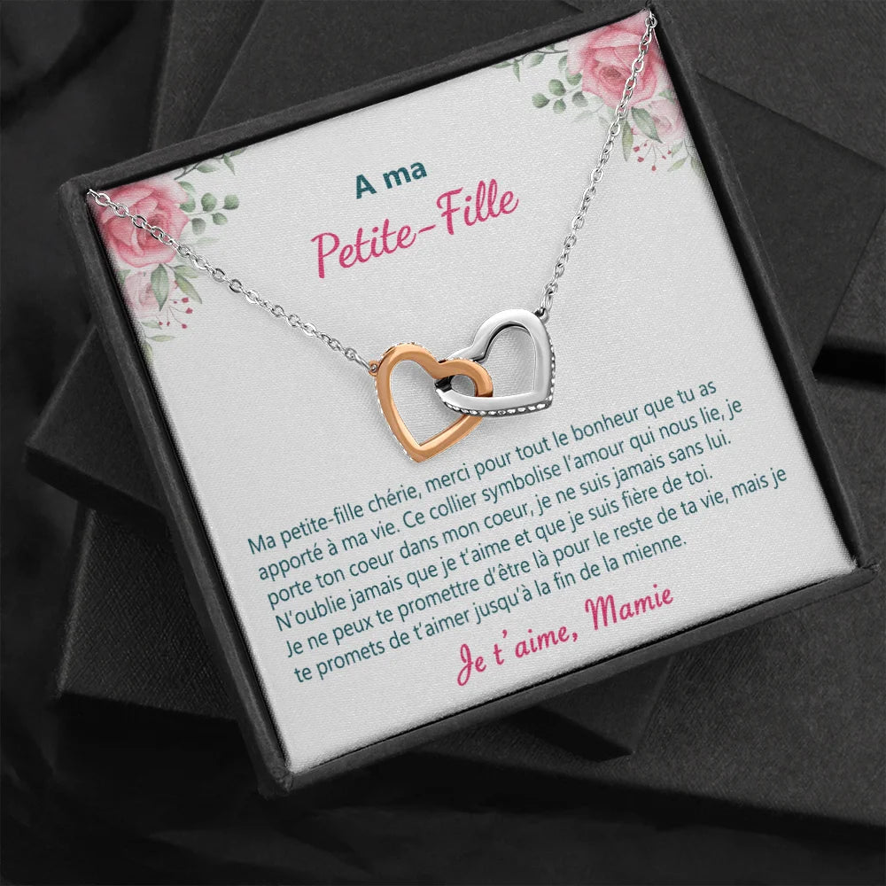 Collier Coeurs Entrelacés - Cadeau De Grand - mère Pour Petite - fille #ih10 Jewelry