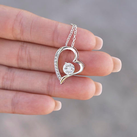 Cadeau De Papa Pour Sa Fille - Coffret Collier Coeur Eternel Tu Es Courageuse