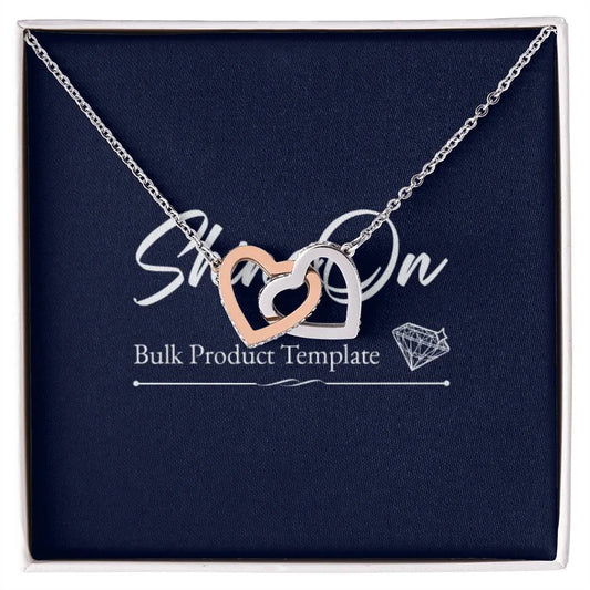 [tmp] Cadeau De Marraine Pour Sa Filleule | Coffret Collier Coeurs Entrelacés Avec Message Personnalisé